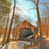 Kenyon Hill Covered Bridge.
(north angle-east entrance)