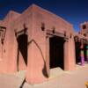 An example of Santa Fe's unique adobe architecture.