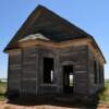 A rear view of this classic
old Taiban chapel.