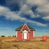 Florence Lake Schoolhouse.
Built in 1936.
Sheridan County, ND.