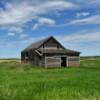 Characteristic old shed barn.
Near Pingree.