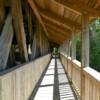 A walking lane along the 
lockport Covered Bridge.