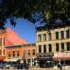 Historic downtown-
Delaware, Ohio.