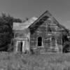 A black & white perspective 
of this abandoned old church.
