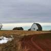 A distant view of this old ranch near Weatherford.