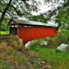 Sam Wagner Covered Bridge.
Built 1881.
Near Potts Grove, PA.