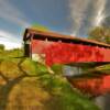 Speakman Covered Bridge.
(river view)
Built 1881
Doe Run, PA.