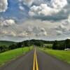 Looking south along a 
county road.
Munderf, PA.
