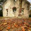 Chapel Of Ease.
Built 1740.
Burnt 1886.
Beaufort County, SC.