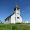 Southerly angle of the
Buffalo Lake Presbyterian Church.
