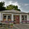 Close up view of this old 
antique store in Tarpley, TX.