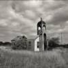 B&W perspective of the
Guadalupe El Torero Church.
San Luisito, Texas.