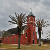 A lovely red chapel
in Vattmanville, Texas.