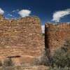 Remnants of a stone wall.
Hovenweep Park.