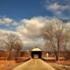 Depot Covered Bridge.
(frontal view)