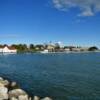 Kenosha Lighthouse.
From across the harbor.