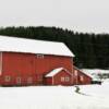 Early winter snow in
Pierce County, WY.