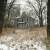 Austere old abandoned 
rural home.
Clear Creek, WI.