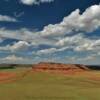 Beautiful red escarpments.
Natrona County.