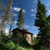 Close up view of this
old flagstone house.
Snowy Range Pass.