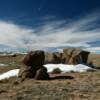 Geological rocky formations.
Atop the Rogers Flats.