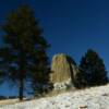 Devils Tower 
(peep between the trees)